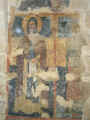 Cattedrale di San Cataldo, affreschi della cripta. Sant'Antonio Abate (XIV sec.)
