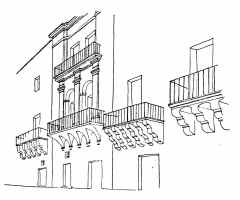 Via Cariati, rilievo delle particolarità costruttive delle balconate