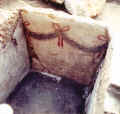 Villa Peripato, scavo 1991. Tomba a lastroni dipinti, II-I secolo a.C.